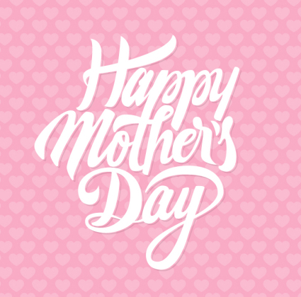 Happy Mother's Day WordArt vector material