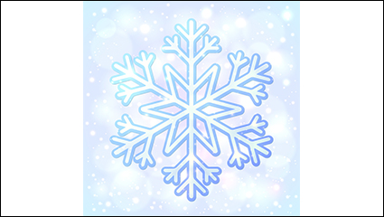 Snow and ice blue background vector material