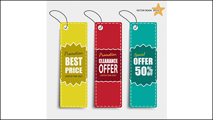 3 discount logo design vector material