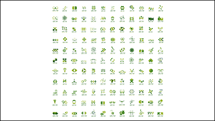 132, paragraph green logo design vector material