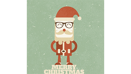 Vintage Santa Claus vector material