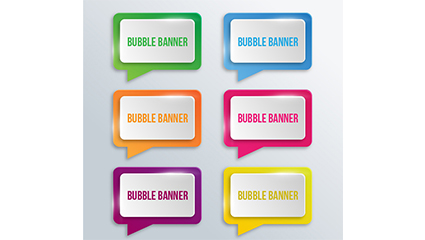 6 rectangular bubble vector language