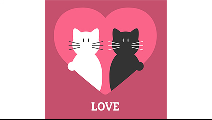 Love the black and white vector material