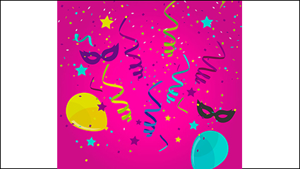 Color holiday background vector mask material