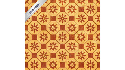 Yellow creative pattern seamless background vector