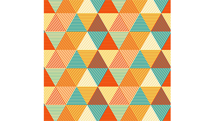 Color triangle seamless background vector material