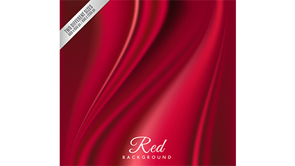 Red silk background vector material
