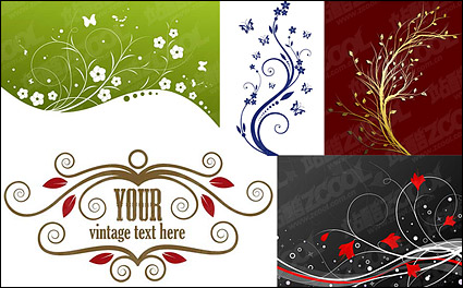 fashion pattern vector material