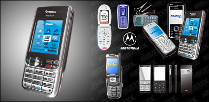 AI format of the mobile phone vector material