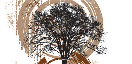 Vector illustration tree theme material