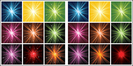 Multi-color light radioactive material vector