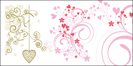 heart-shaped pattern vector