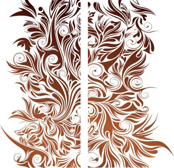 Blooming pattern vector