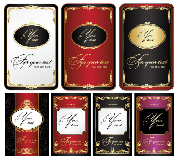 European-style lace pattern vector material