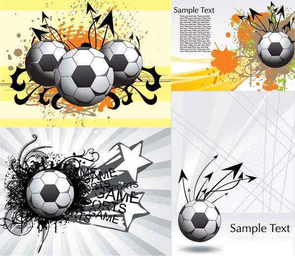 Football Theme King vector material