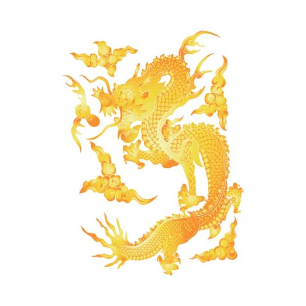 Golden Dragon Vector