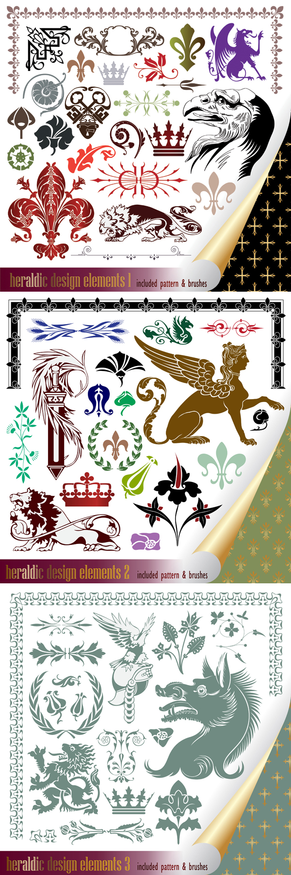 Classic European pattern graphics - Vector