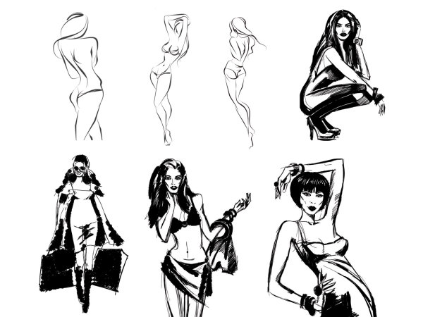 Vector Sketch beauty