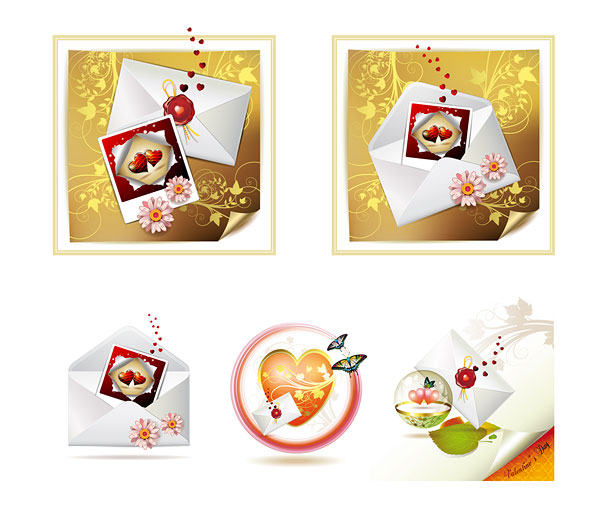 Valentine's Day message vector