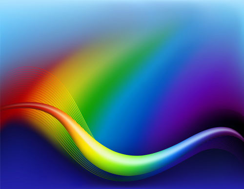 Colorful the dynamic flow line 04-- Vector