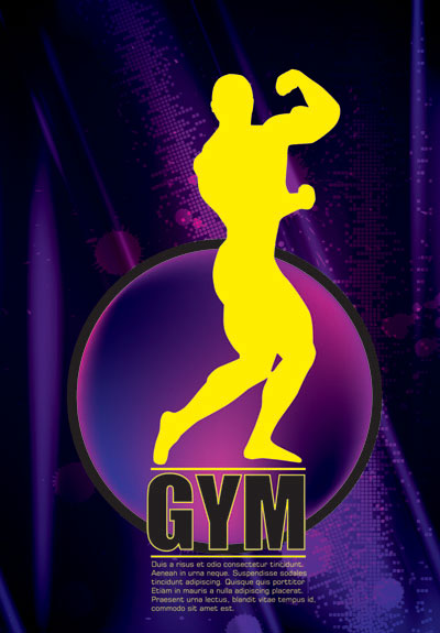 Hercules silhouette vector material -3