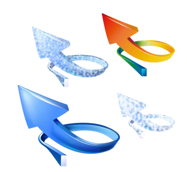 Crystal arrow vector material