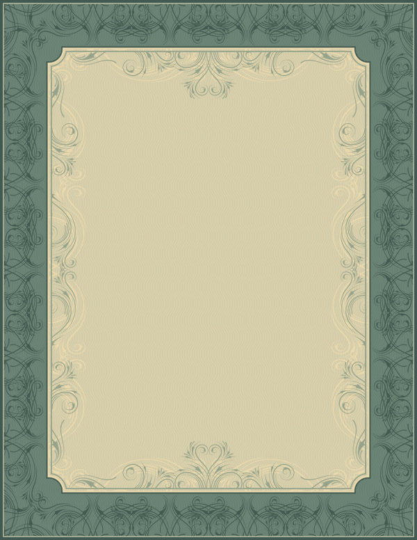 Gorgeous European border 02 - vector