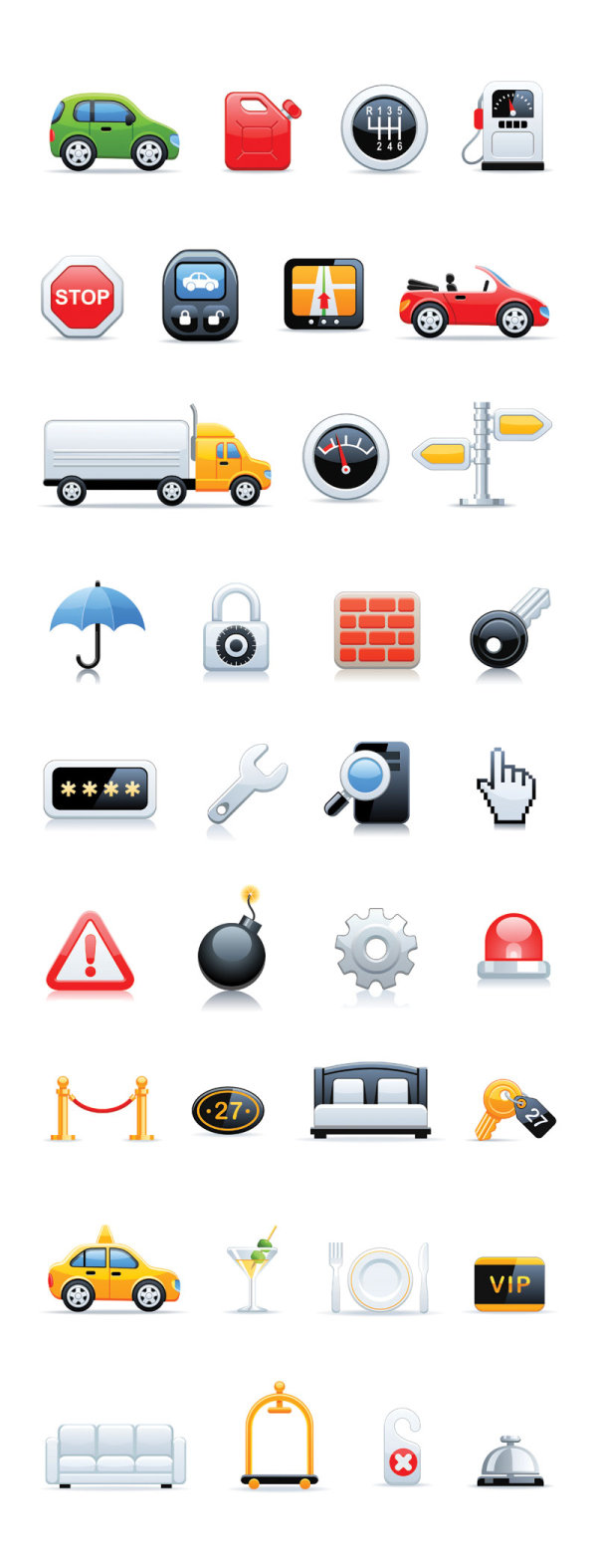 A variety of icon sets 03 - vector