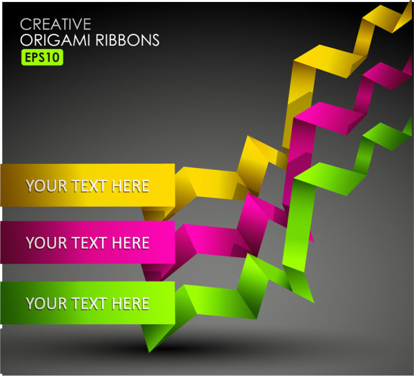 Beautiful color of typesetting material 03-- vector material