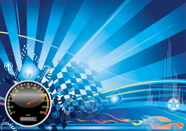 Racing theme background pattern 01 - vector