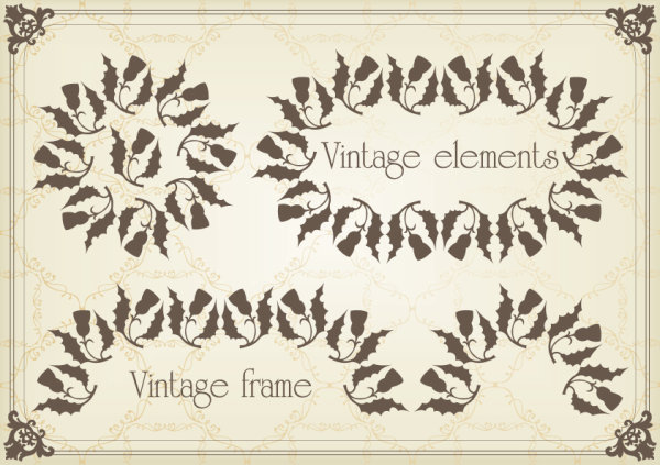 European classic pattern 03-- vector material