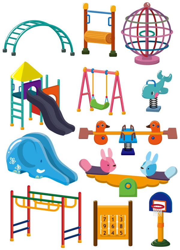 The cartoon entertainment equipment - vector material