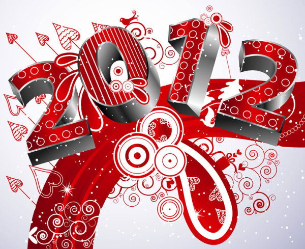 2012 Creative Fonts 05 - vector material