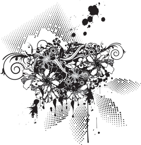 The trend of T-shirt 26 - vector material