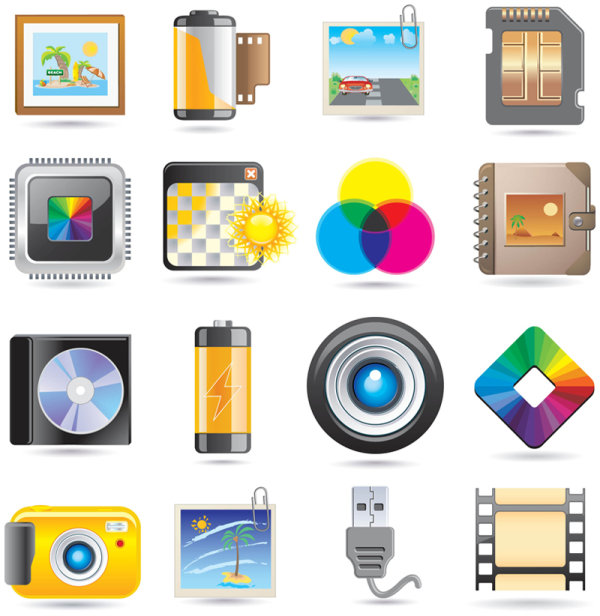 Beautiful icons - vector