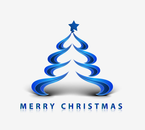 Creative Christmas tree 06 - vector material