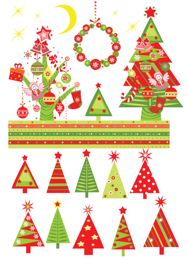 Christmas tree 02 - vector material