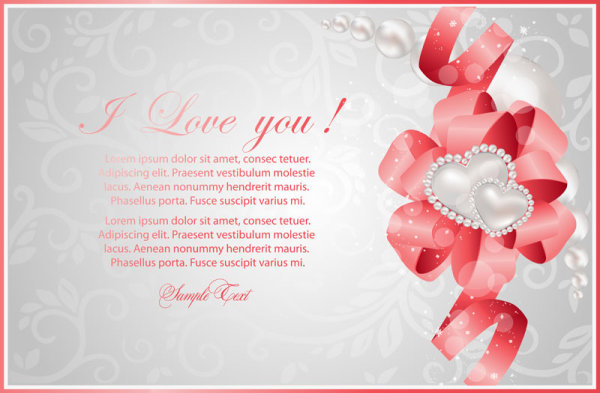 Valentine card 02 - vector material