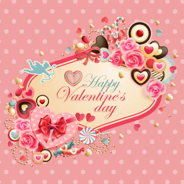 Valentine's Day label - vector