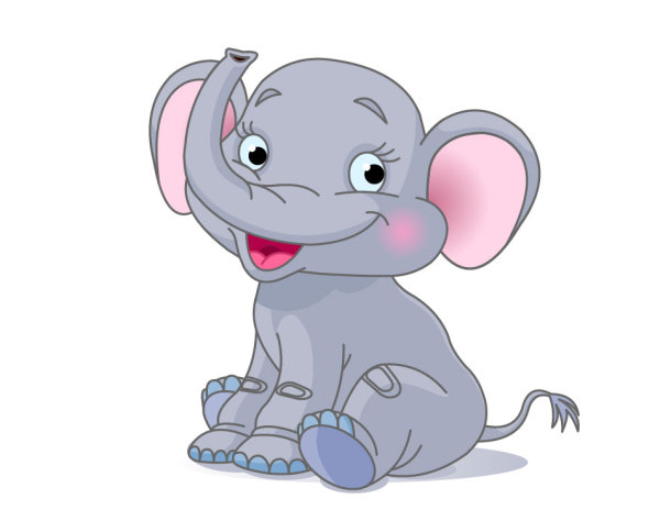 Cartoon Elephant 01 - vector material