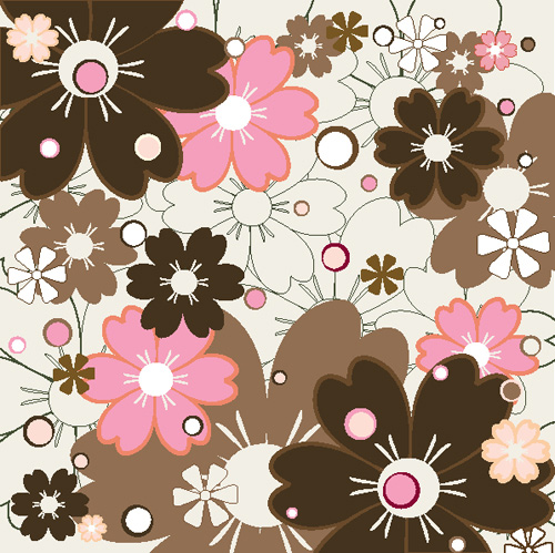Flower patterns 02 - vector material