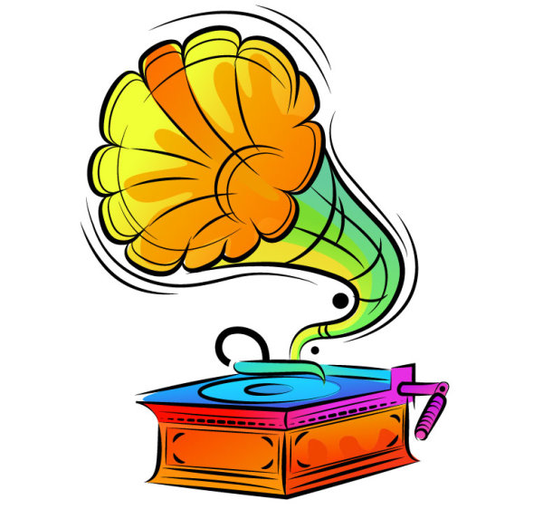 Colorful hand-painted illustrations 02 - vector material