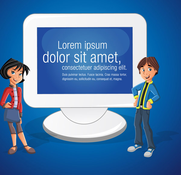 The cartoon characters Commerce Vector -2