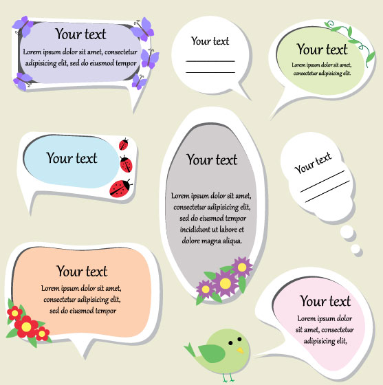 Simple dialog box 01 - vector material