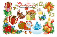 Beautiful and lovely Christmas element vector material