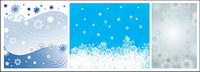 Christmas snowflakes vector background material