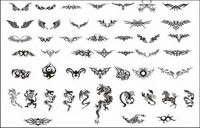Tattoo totem vector material