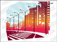 urban roads Vector 