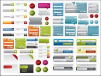 A variety of web design elements vector material