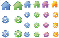 Exquisite icon button - Vector